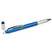 6 in 1 Touch-Kugelschreiber, blaue Mine, blau-metallic