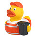 Schnabels® Bade-Ente Müllmann, gelb/orange