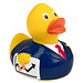 Schnabels® Bade-Ente Businessman, gelb/dunkelblau