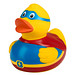 Schnabels® Bade-Ente Superduck, gelb/blau