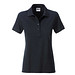 JAMES & NICHOLSON Damen Poloshirt Basic Bio BW, schwarz, XL