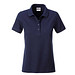 JAMES & NICHOLSON Damen Poloshirt Basic Bio BW, dunkelblau, XL