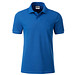 JAMES & NICHOLSON Herren Poloshirt Basic Bio BW, blau, XL