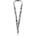 Addie Sublimation Lanyard mit Sicherheitsverschluss aus recyceltem PET Kunststoff, schwarz, 20mm