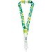 Addie Sublimation Lanyard mit Sicherheitsverschluss aus recyceltem PET Kunststoff, weiss, 25mm
