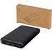 Adhil 10 W 10.000 mAh Powerbank aus recyceltem Kunststoff mit 2 integrierten Kabeln, schwarz