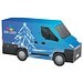 Adventskalender Transporter, share Schokotäfelchen, LED Tanne