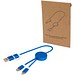 Alasia 30 cm 5-in-1 Kabel aus recyceltem Kunststoff für Datenübertragung und 27W Schnellladung, royalblau