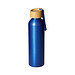 Aluminiumflasche Bamboo 0,6 l, blau/natur