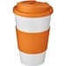 Americano® 350 ml Isolierbecher mit Schutzring & auslaufsicherem Schraubverschluss, weiss