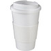 Americano® 350 ml Isolierbecher mit Schutzring & auslaufsicherem Schraubverschluss, weiß/weiß