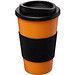 Americano Isolierbecher mit Schutzring, 350 ml, orange,schwarz