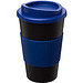 Americano Isolierbecher mit Schutzring, 350 ml, schwarz,blau