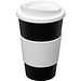 Americano Isolierbecher mit Schutzring, 350 ml, schwarz,weiss