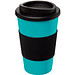 Americano Isolierbecher mit Schutzring, 350 ml, türkisblau,schwarz