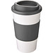 Americano Isolierbecher mit Schutzring, 350 ml, weiss,grau