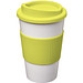 Americano Isolierbecher mit Schutzring, 350 ml, weiss,limone