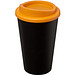 Americano® 350 ml Isolierbecher, schwarz/orange