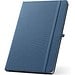 ANNE. A5 Notizbuch aus recyceltem Polyester (100% rPET) mit linierten Seiten, Blau