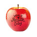 Apfel rot "World Health Day"