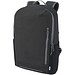 Aqua wasserabweisender 15 Laptop-Rucksack aus GRS Recyclingmaterial 21 L, schwarz