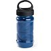 ARTX PLUS. Sporthandtuch aus Polyamid und Polyester mit Flasche (440 mL) aus PP und PET und einem integrierten Karabinerhaken am Deckel, Königsblau