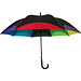 Automatik-Regenschirm in Regenbogefarben, ---