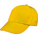 AZO-freie 5 Panel Baumwoll-Baseball-Cap, gelb
