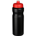 Baseline Plus Sportflasche, 650 ml, schwarz,rot