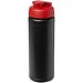 Baseline® Plus 750 ml Flasche mit Klappdeckel, schwarz/rot