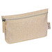 Baumwolletui mit Reißverschluss , beige