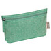 Baumwolletui mit Reißverschluss , grün