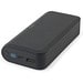 BECKER 20. 20'000 mAh Powerbank aus recyceltem ABS (100% rABS) mit 15W superschnellem kabellosem Ladegerät, Schwarz