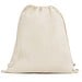 BELIZE. Turnbeutel aus 100% organische Bauwolle (140 g/m²), Naturhell