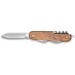BELPIANO. Multifunktions-Taschenmesser aus Edelstahl und Holz, Natur