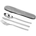 Besteck-Set im PP case YOKA, grau
