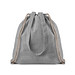 Beutel mit Kordelzug recycelt MOIRA DUO, Grau