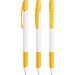 BIC® Media Clic Grip Kugelschreiber Weiß/Gelb Blaue Tinte