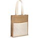 BRAGA. Jutetasche (240 g/m²) und Tasche aus 100% Baumwolle (140 g/m²), Natur