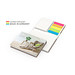 Geiger-Notes Brüssel White green+blue Haftnotizen, Bookcover Recycling-Matt, inkl. Druck auf Einband, Haftnotizen unbedruckt