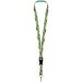Bucks Sublimation Lanyard mit Schnappverschluss aus recyceltem PET Kunststoff, schwarz, 25mm