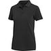 Calgary Poloshirt für Damen im Washed Look, 200 g/m2, schwarz, XS
