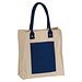 Canvas Shopper mit langen Henkeln, dunkelblau