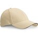 CHRISTOPHE. Sandwichmütze aus 100% Baumwolle (260 g/m²), Beige
