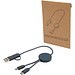 Citala 30 cm 5-in-1 Kabel aus recyceltem Kunststoff für Datenübertragung und 27W Schnellladung, Hale Blue