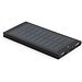 CLERK. 8'000 mAh Powerbank mit Solarpanel aus 100% recyceltem Aluminium, Schwarz