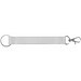 CRAWLEY. SET Lanyard SUBLIMATION Short II DUO (20 mm) mit Ø 32 mm Ring und 20 mm Karabinerhaken, 301 - Weiß