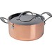 CrisMa Induktionskochtopf mit Deckel, kupfer