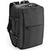 DALLAS. Hochverdichteter Reiserucksack aus recyceltem 600D-Polyester für 17.3"-Laptop, Schwarz