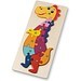 DIPLODOCO. Puzzle in Dinosaurierformat aus Kiefernsperrholz, Naturhell